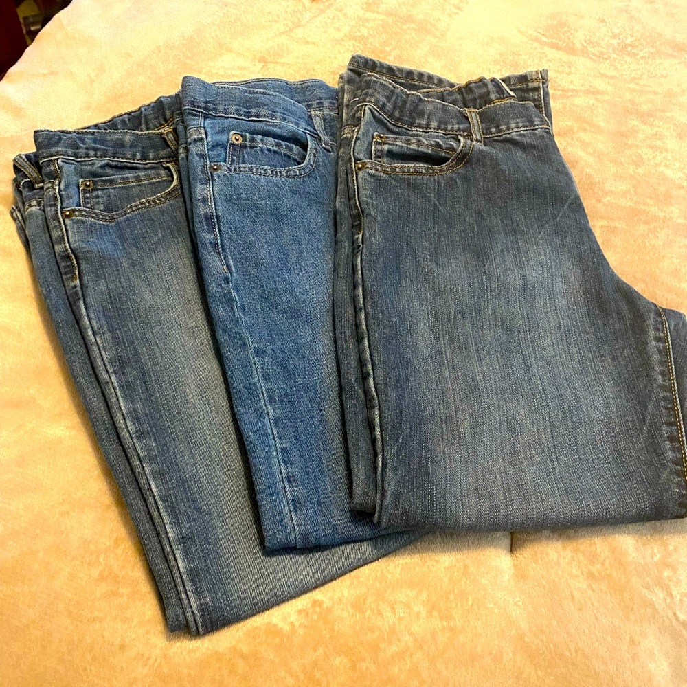 3 sz 12 husky boys Children’s Place jeans with adjustable waist